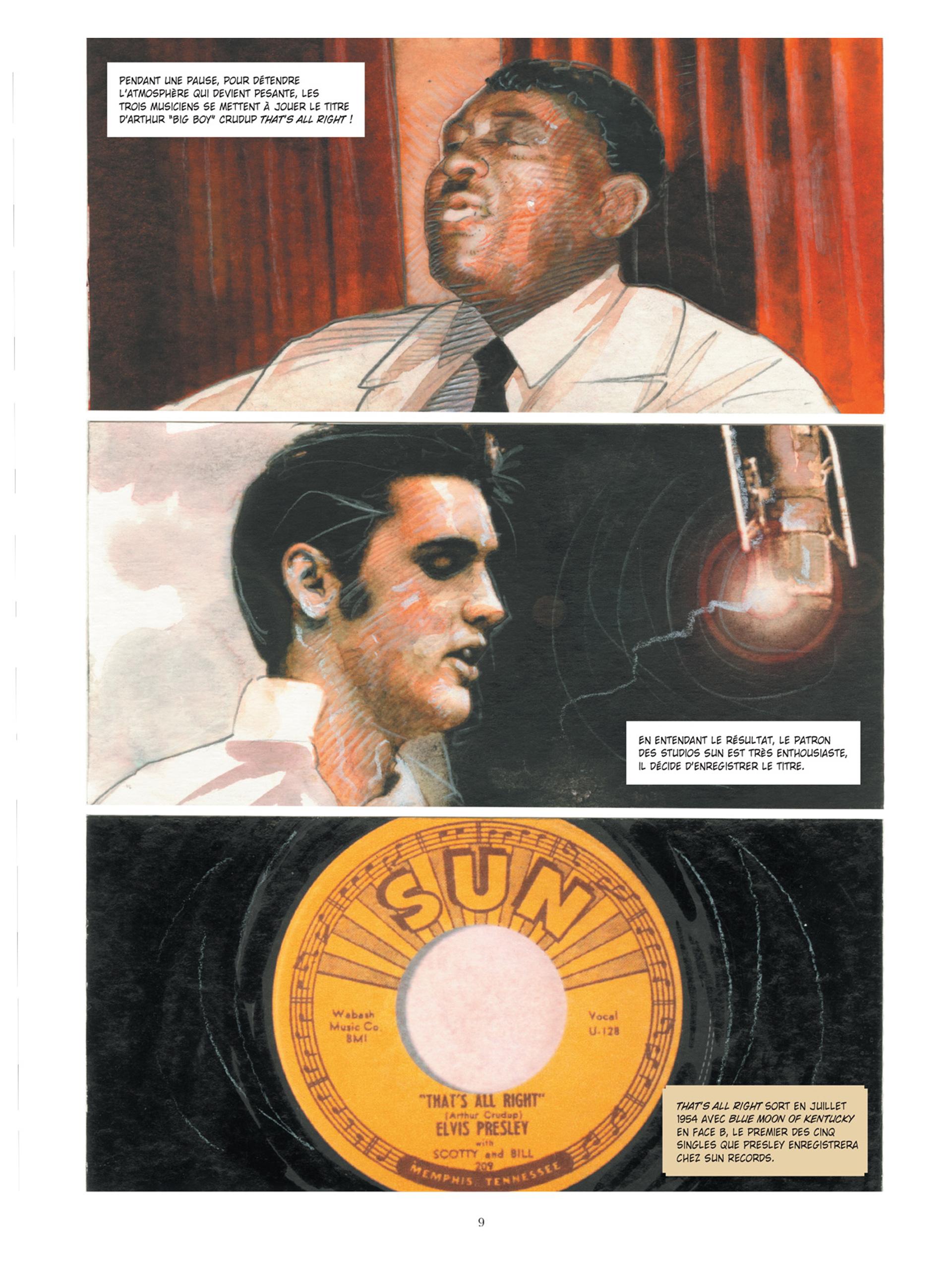 Extrait n°5 de la bd Elvis Presley par Chanoinat
