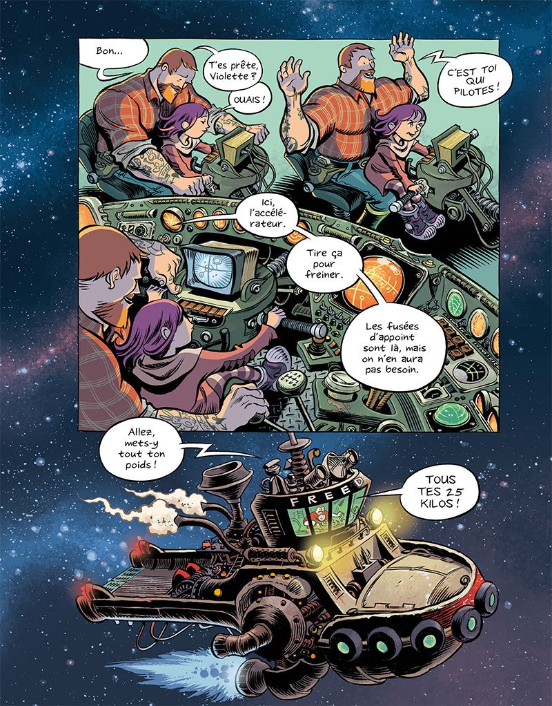 Extrait n°3 du comics Space Boulettes par Craig Thompson