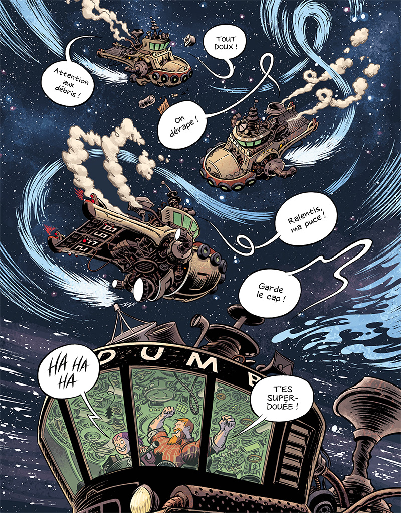 Extrait n°4 du comics Space Boulettes par Craig Thompson
