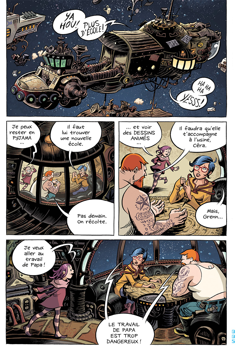 Extrait n°6 du comics Space Boulettes par Craig Thompson
