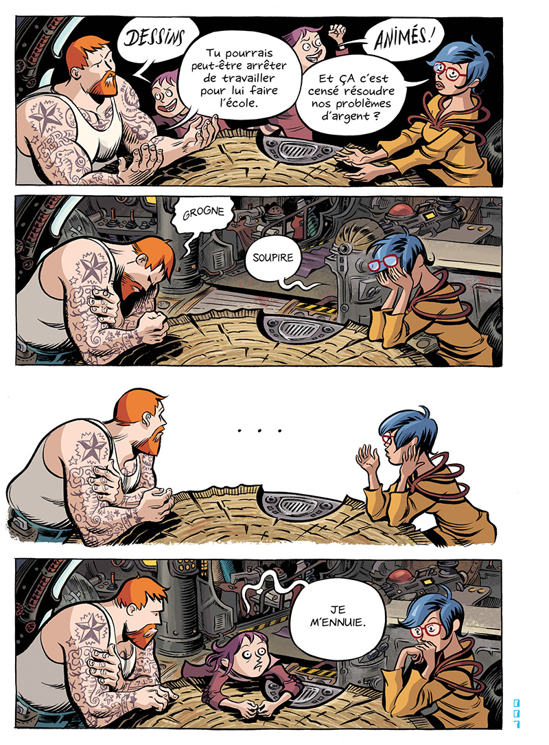 Extrait n°8 du comics Space Boulettes par Craig Thompson