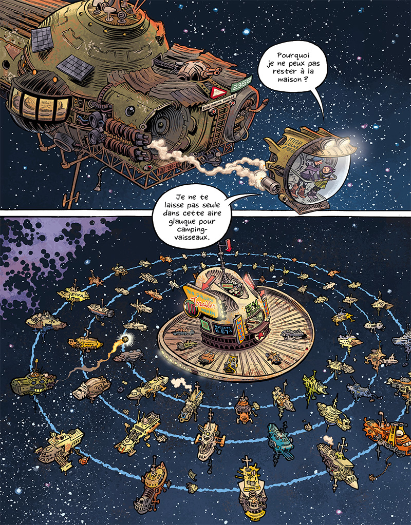 Extrait n°9 du comics Space Boulettes par Craig Thompson