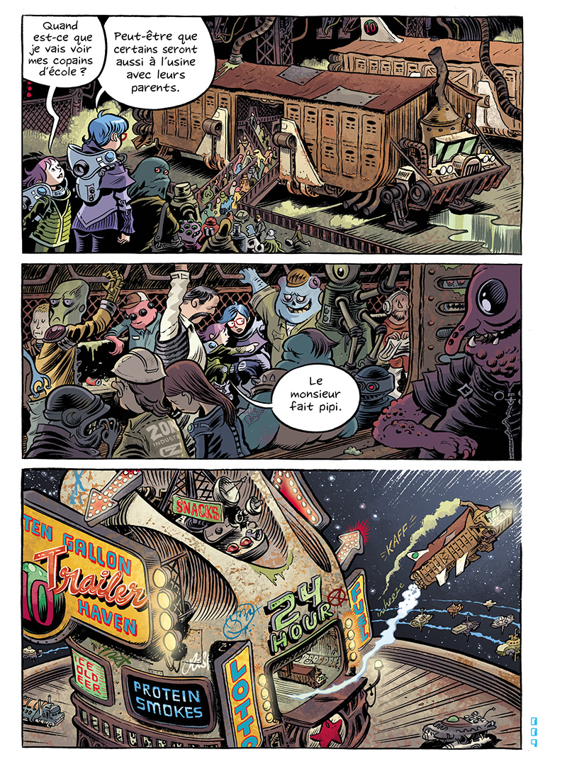 Extrait n°10 du comics Space Boulettes par Craig Thompson