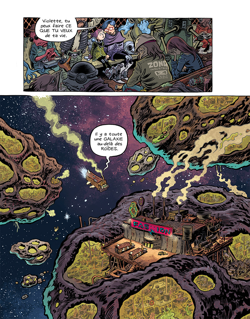 Extrait n°11 du comics Space Boulettes par Craig Thompson