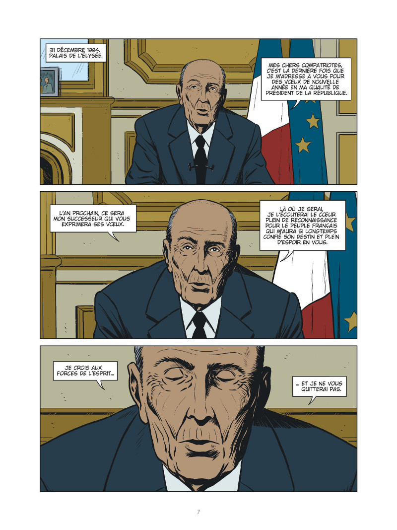 Extrait n°1 de la bd Mitterrand Requiem par Joël Callède