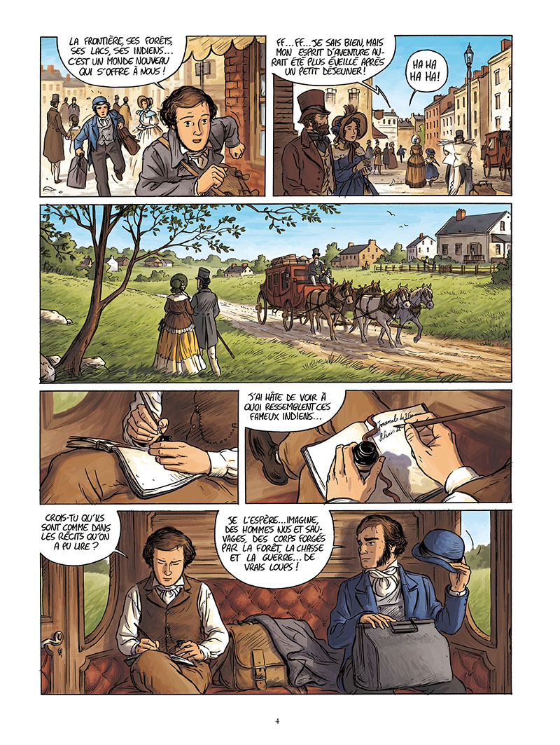 Extrait n°2 de la bd Tocqueville, vers un nouveau monde par Kévin Bazot