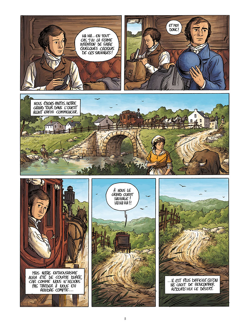 Extrait n°3 de la bd Tocqueville, vers un nouveau monde par Kévin Bazot
