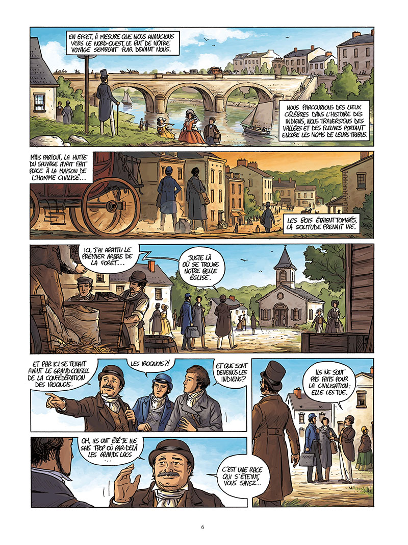 Extrait n°4 de la bd Tocqueville, vers un nouveau monde par Kévin Bazot