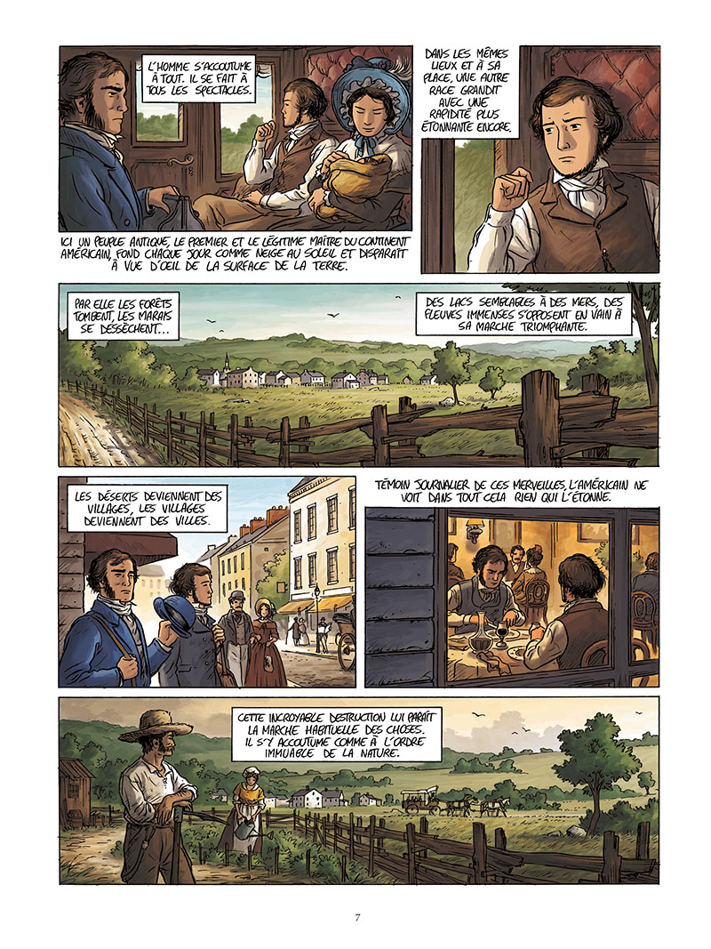 Extrait n°5 de la bd Tocqueville, vers un nouveau monde par Kévin Bazot