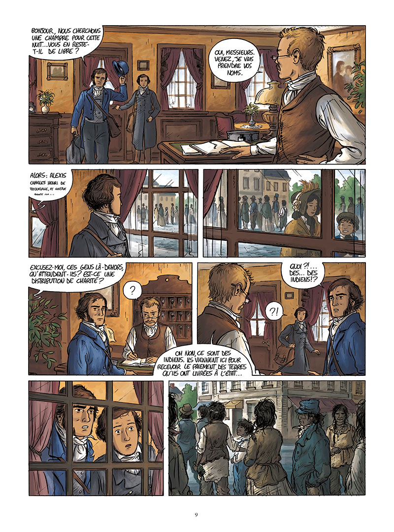 Extrait n°7 de la bd Tocqueville, vers un nouveau monde par Kévin Bazot
