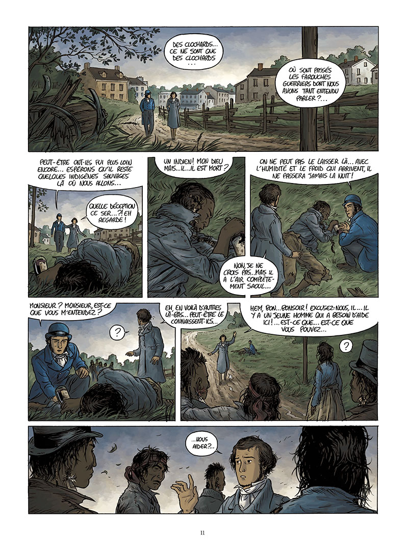 Extrait n°9 de la bd Tocqueville, vers un nouveau monde par Kévin Bazot