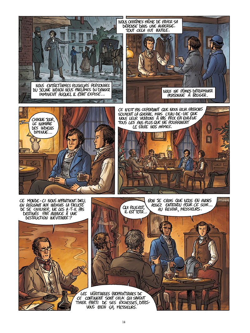 Extrait n°12 de la bd Tocqueville, vers un nouveau monde par Kévin Bazot