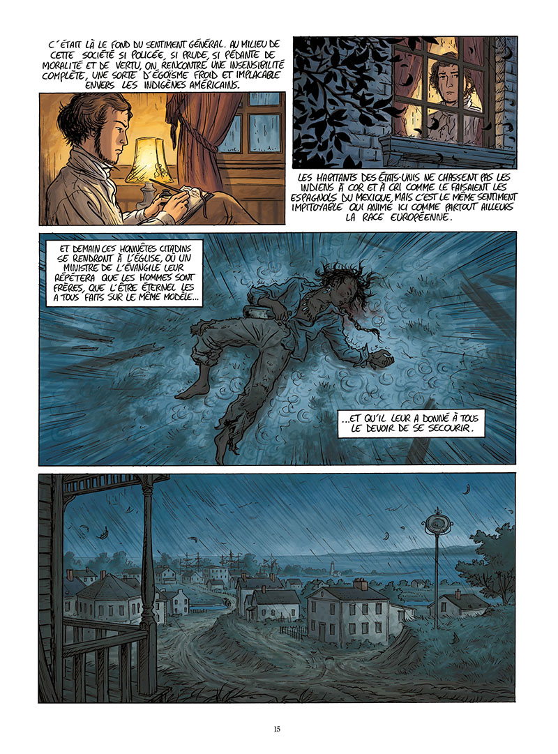 Extrait n°13 de la bd Tocqueville, vers un nouveau monde par Kévin Bazot