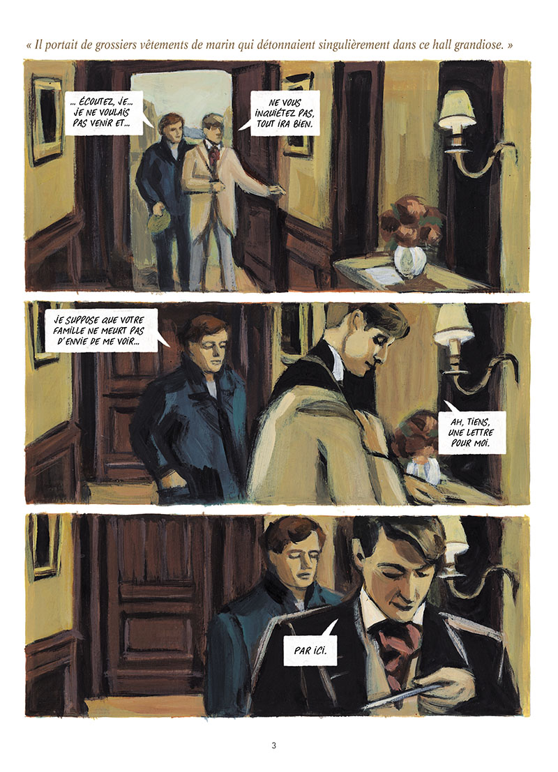 Extrait n°1 de la bd Martin Eden par Denis Lapière