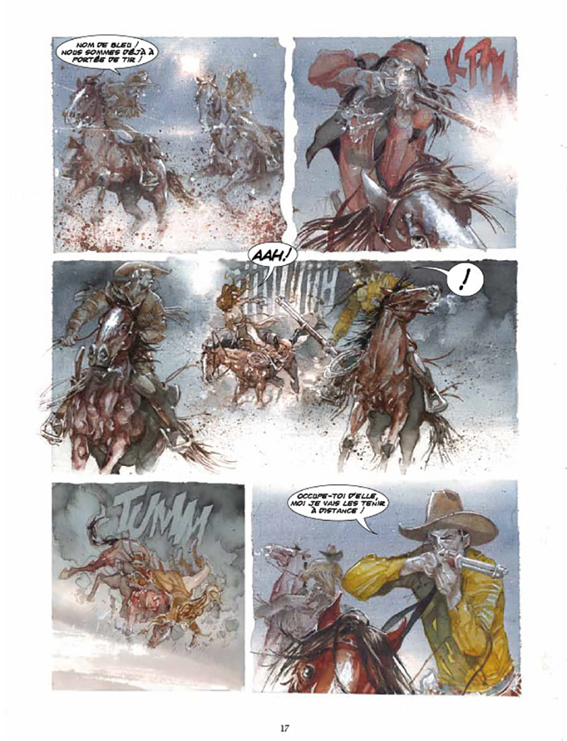 Extrait n°4 de la bd Prisonnière des Apaches par Ruju