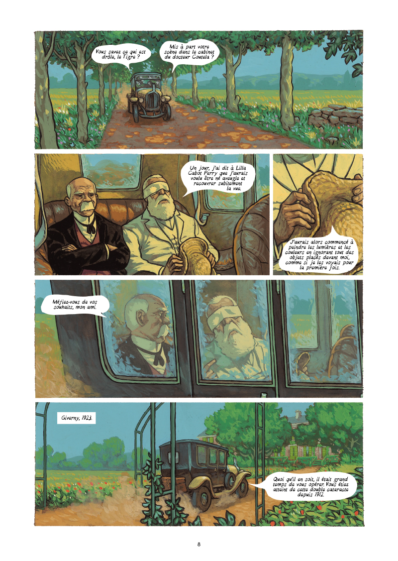 Extrait n°2 de la bd Monet, Nomade de la lumière par Salva Efa