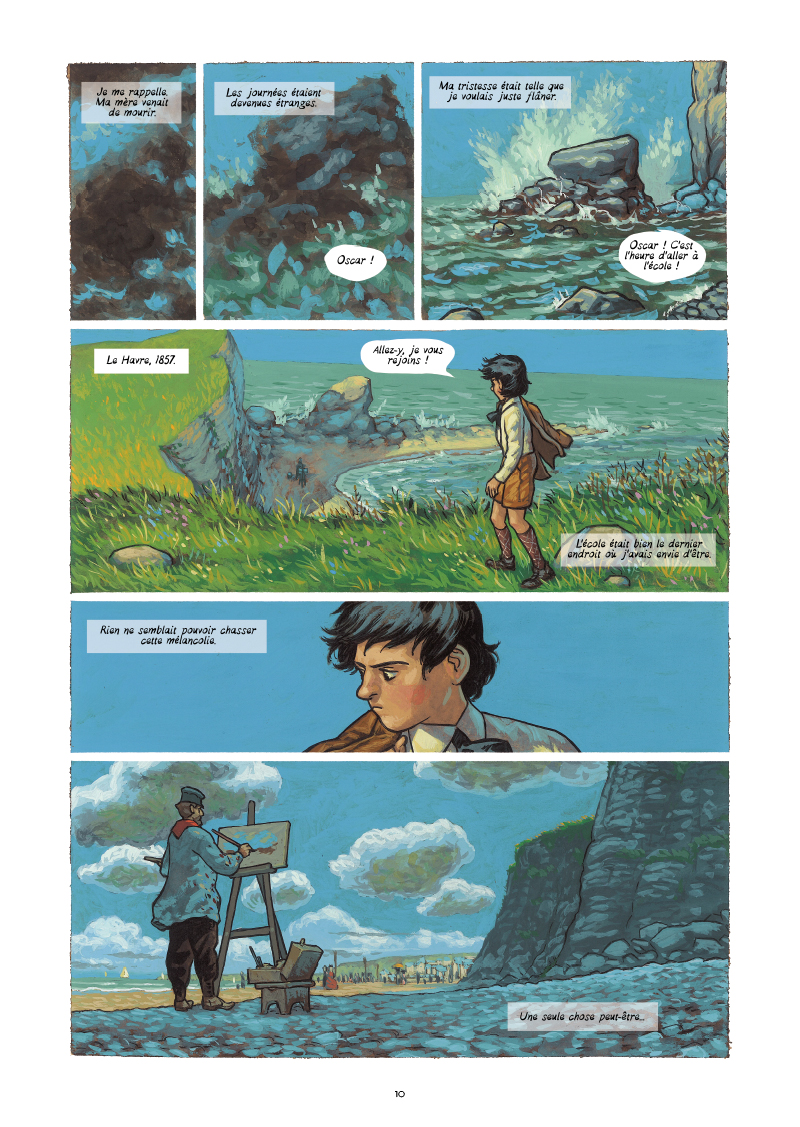Extrait n°4 de la bd Monet, Nomade de la lumière par Salva Efa