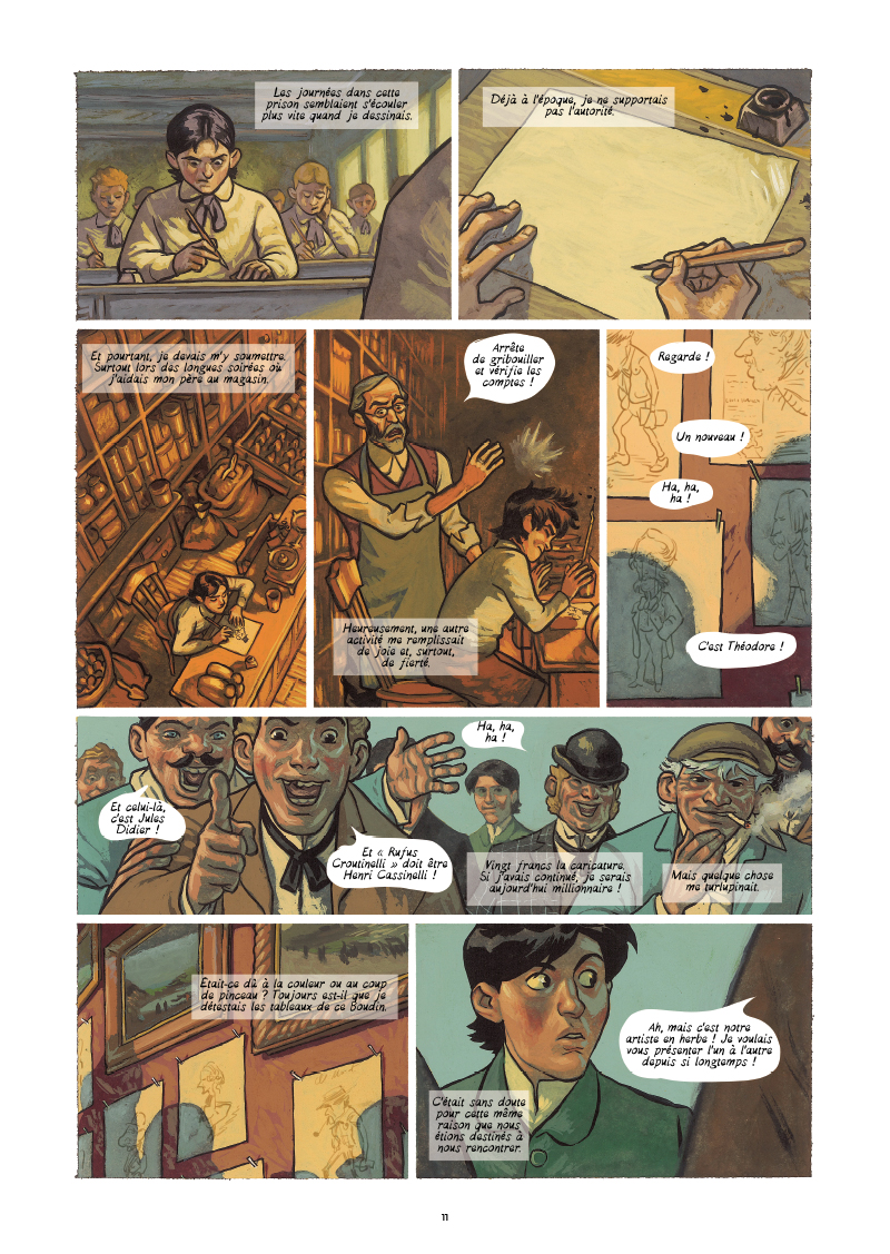 Extrait n°5 de la bd Monet, Nomade de la lumière par Salva Efa