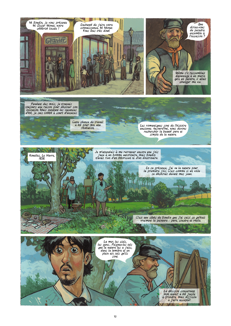 Extrait n°6 de la bd Monet, Nomade de la lumière par Salva Efa