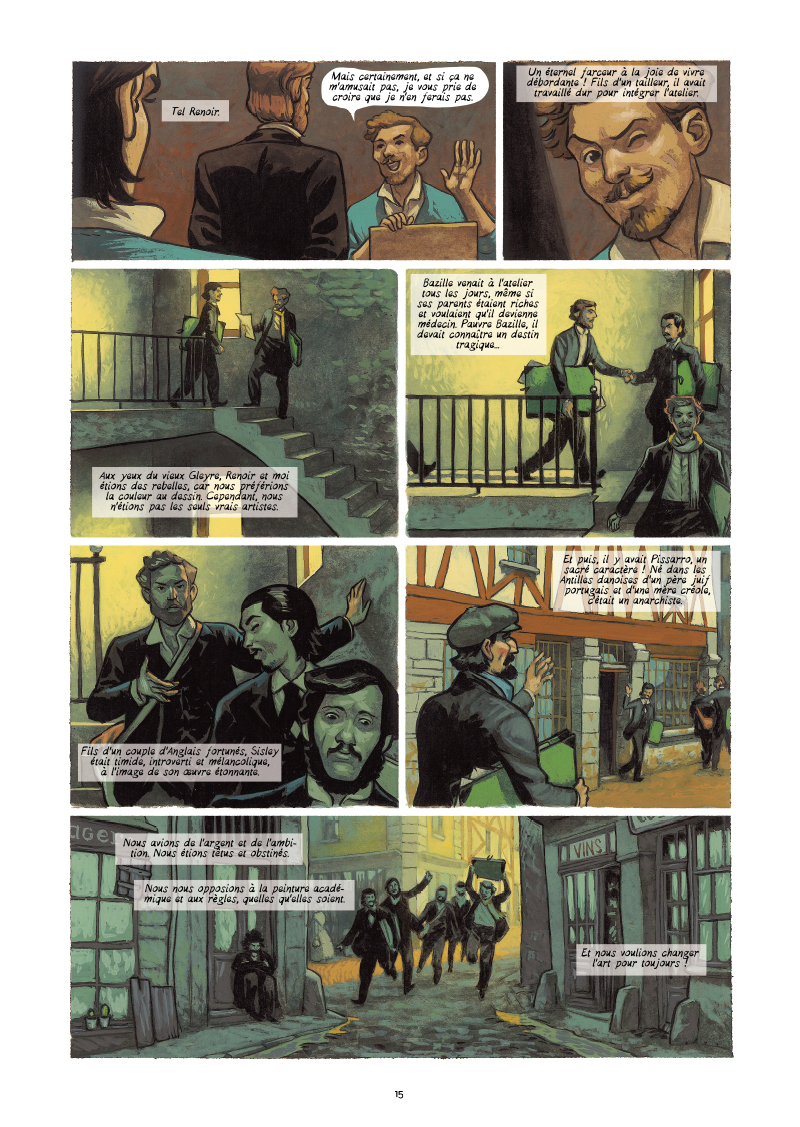 Extrait n°9 de la bd Monet, Nomade de la lumière par Salva Efa