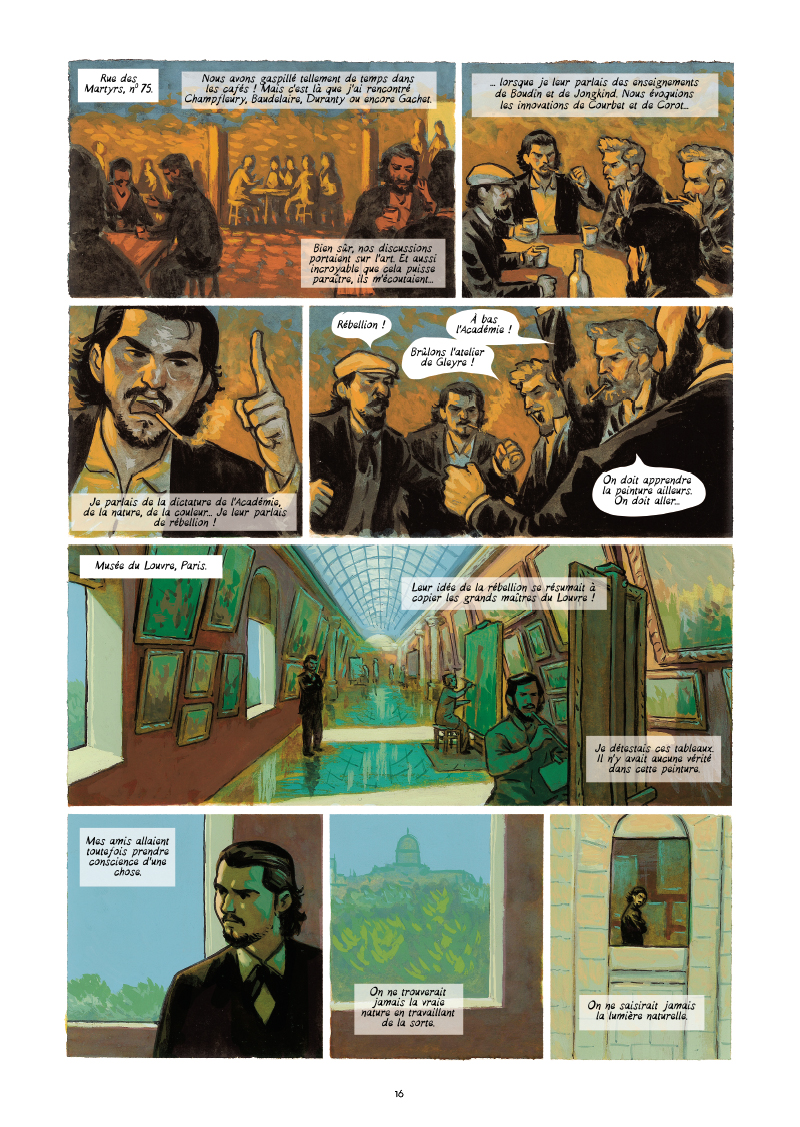 Extrait n°10 de la bd Monet, Nomade de la lumière par Salva Efa