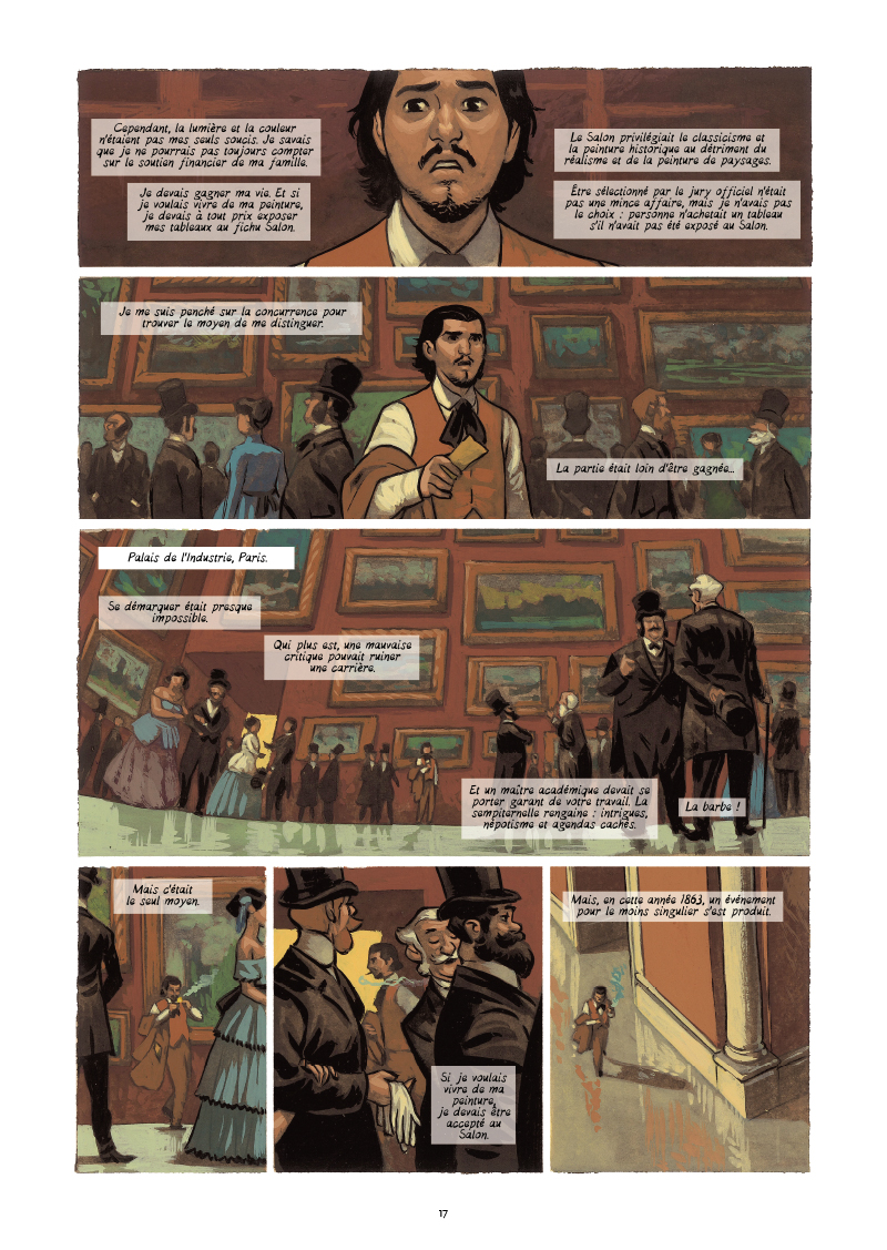 Extrait n°11 de la bd Monet, Nomade de la lumière par Salva Efa