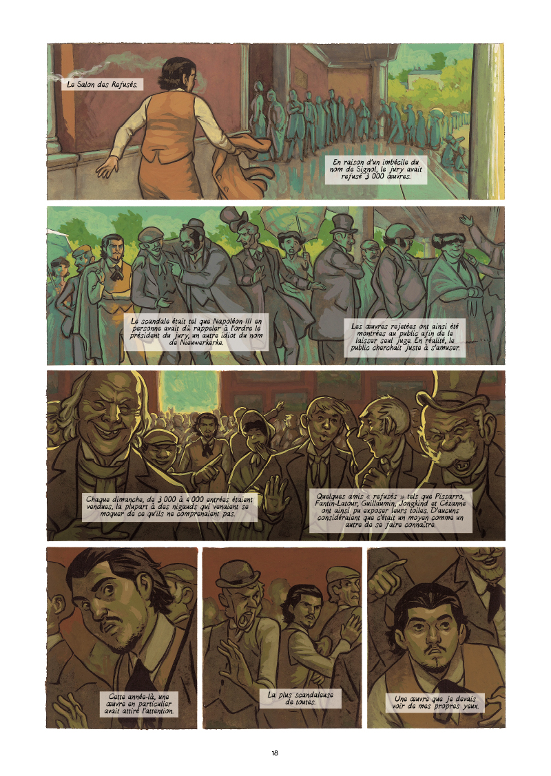 Extrait n°12 de la bd Monet, Nomade de la lumière par Salva Efa