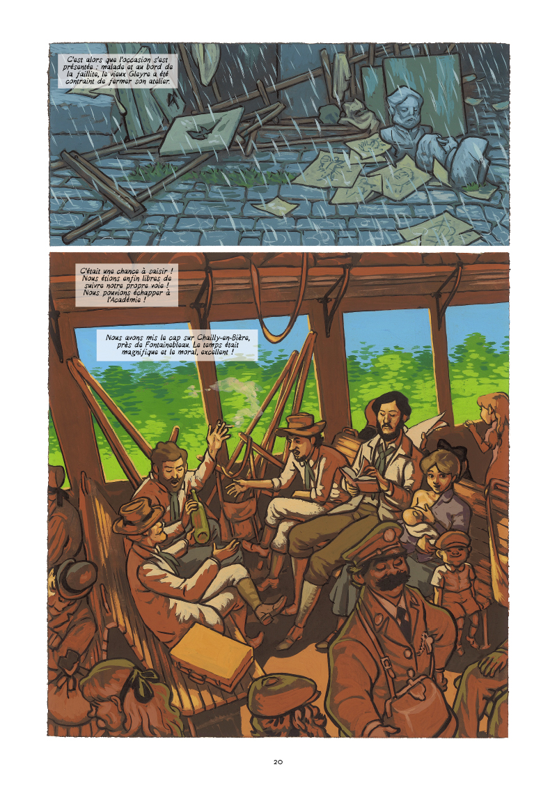 Extrait n°14 de la bd Monet, Nomade de la lumière par Salva Efa
