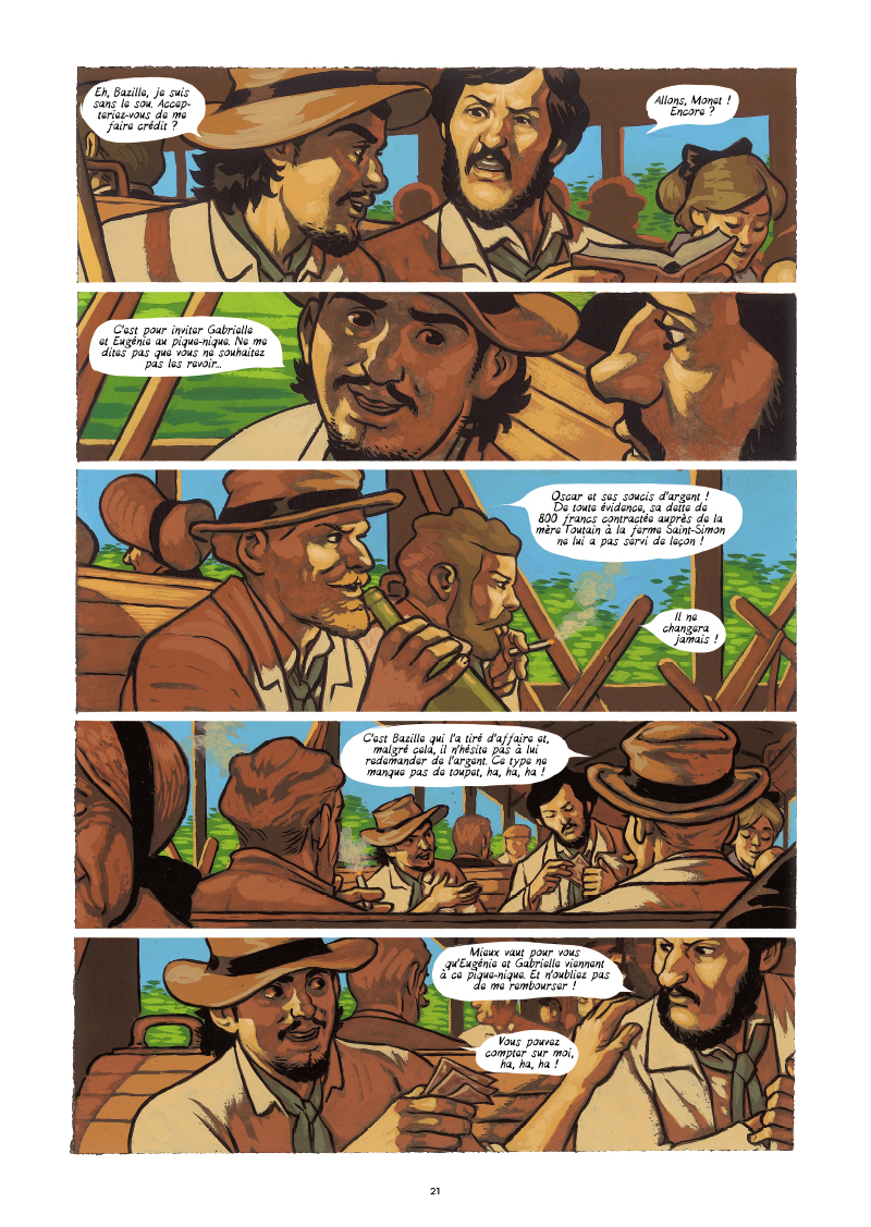 Extrait n°15 de la bd Monet, Nomade de la lumière par Salva Efa