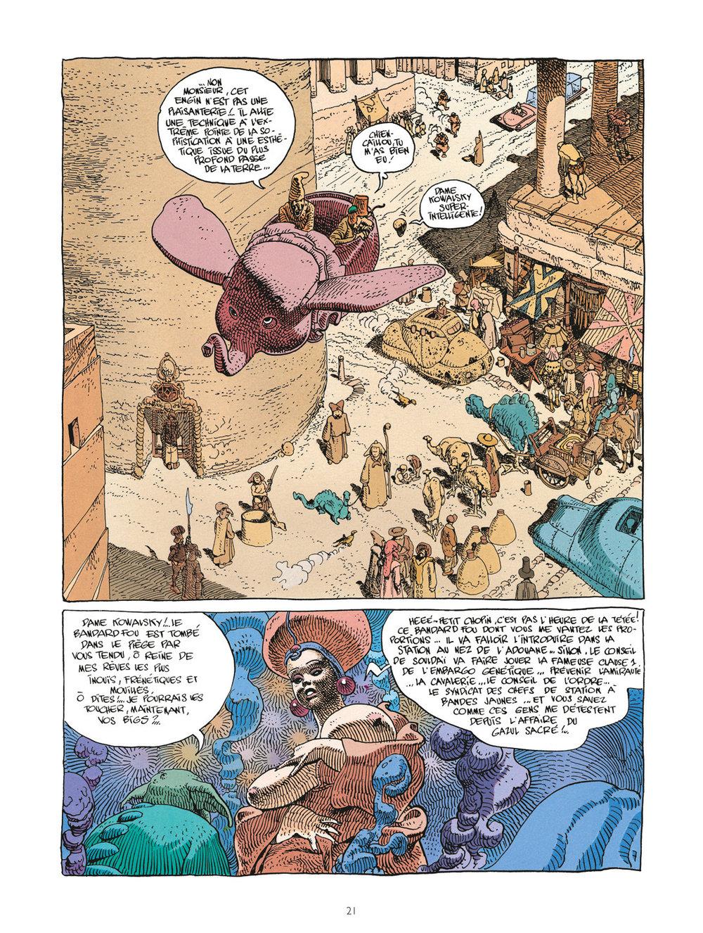Extrait n°1 de la bd Le Bandard Fou USA par Moebius