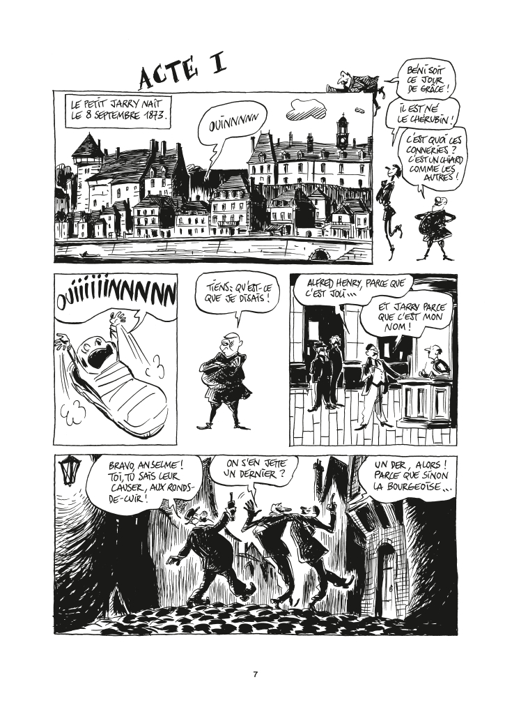 Extrait n°1 de la bd MeRDrE, Jarry, le père d'Ubu par Rodolphe