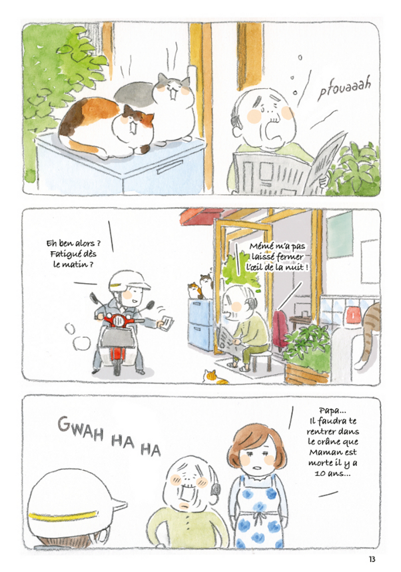 Extrait du Vieil homme et son chat