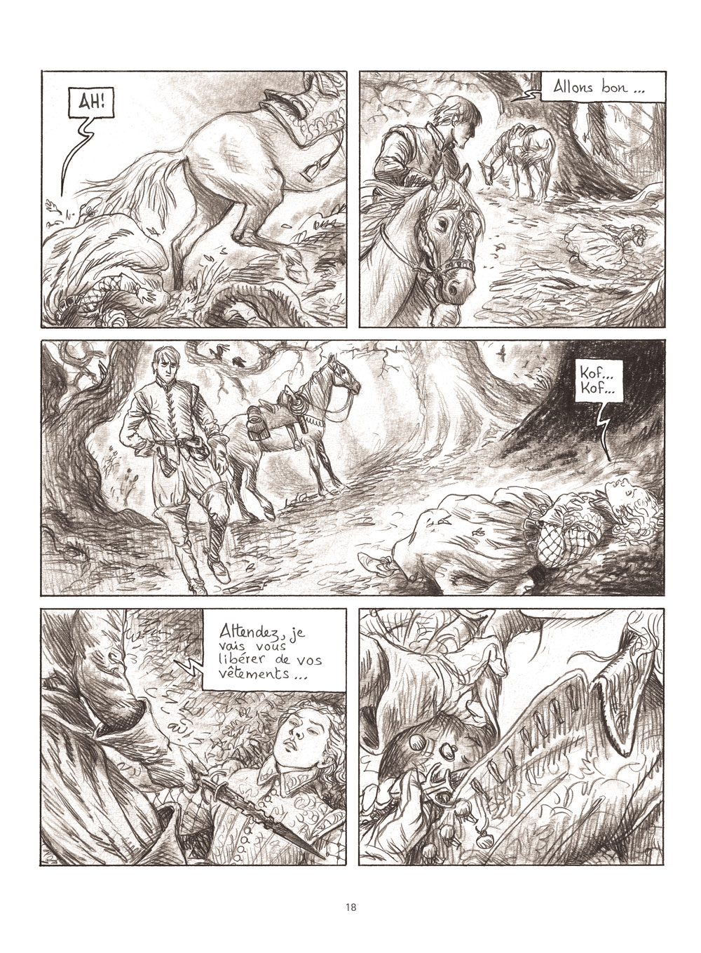 Extrait n°4 de la bd Milady ou Le mystère des Mousquetaires par Frédéric Bihel