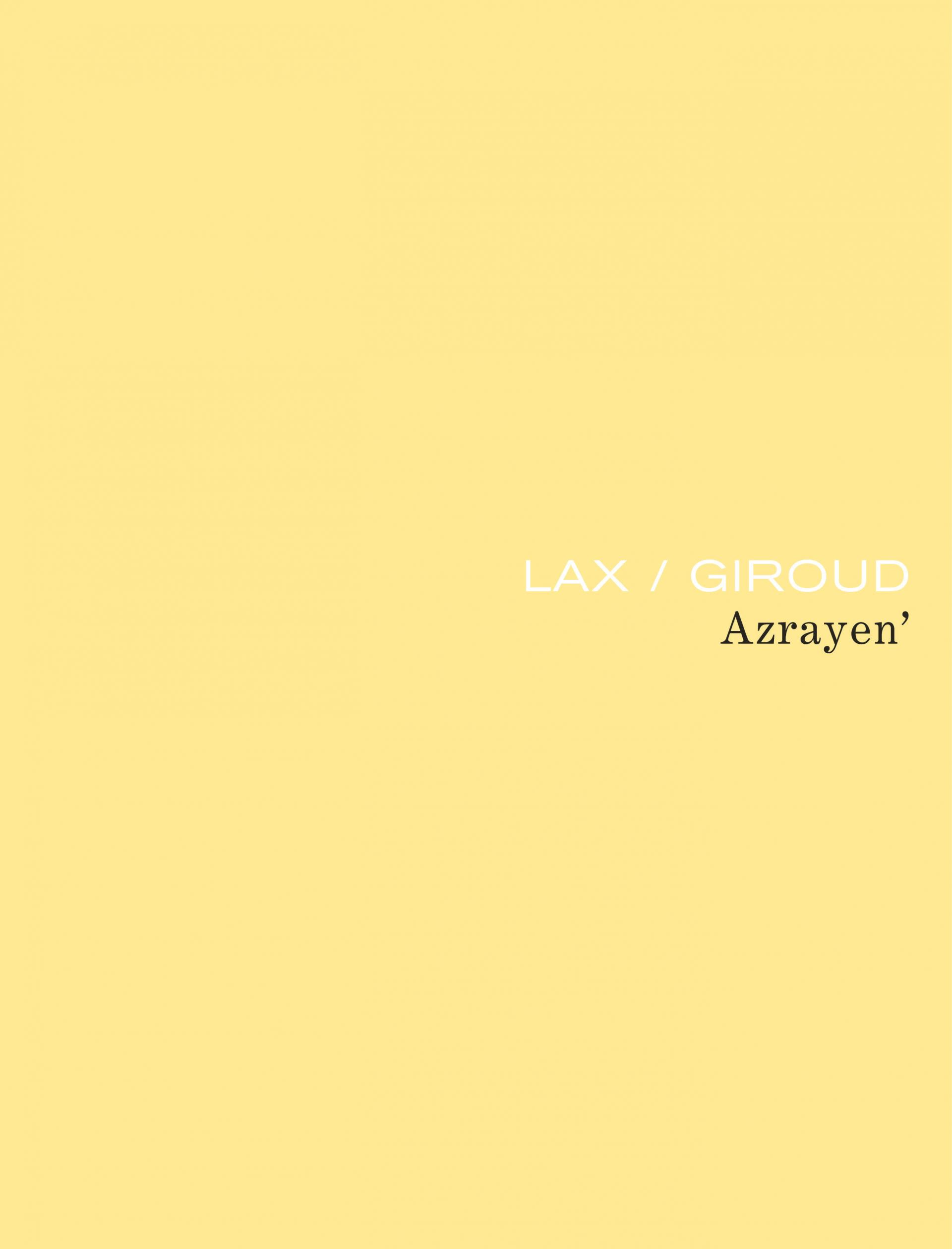 Azrayen' (édition intégrale définitive)