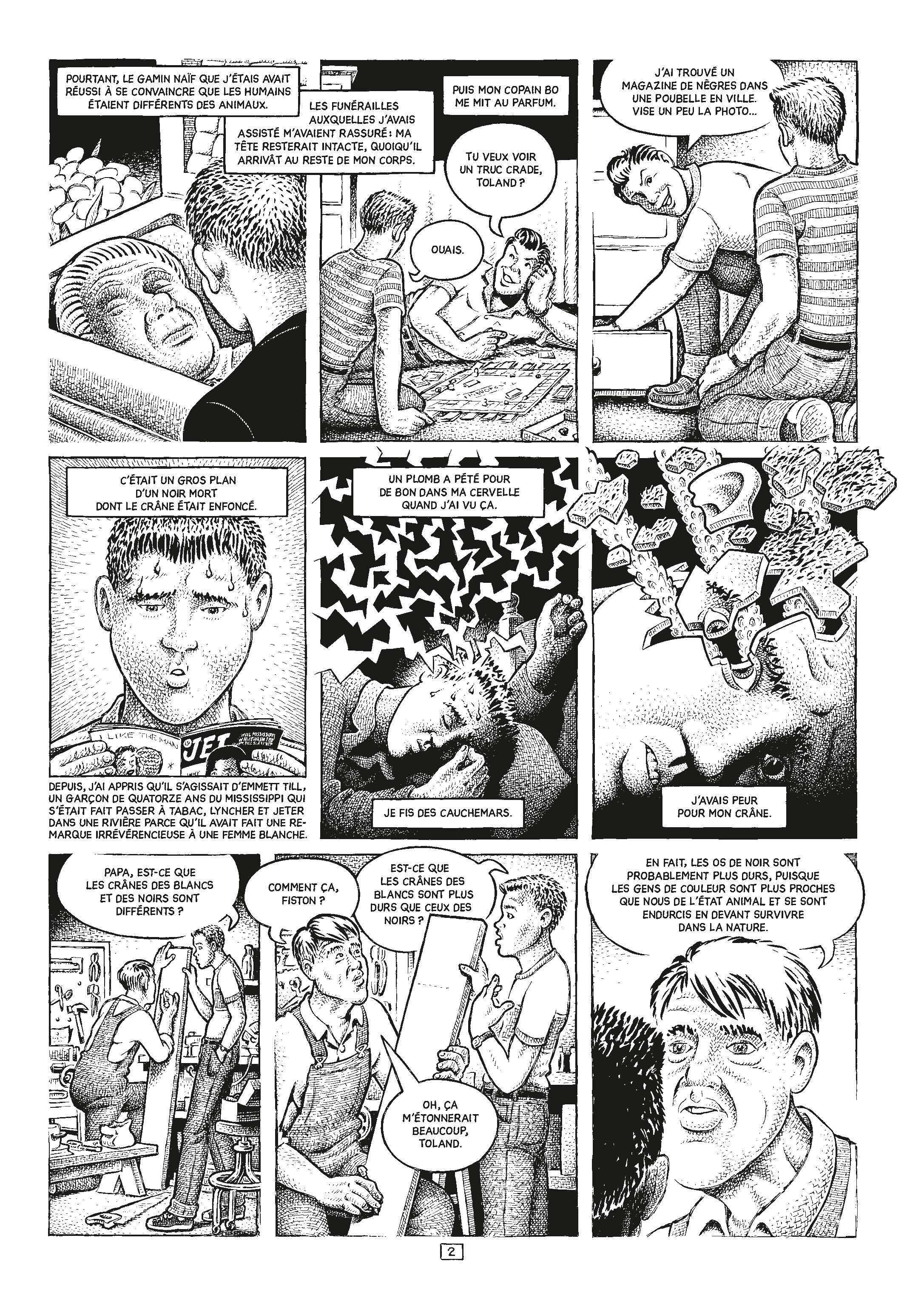 Extrait n°3 du comics Stuck Rubber Baby par Howard Cruse