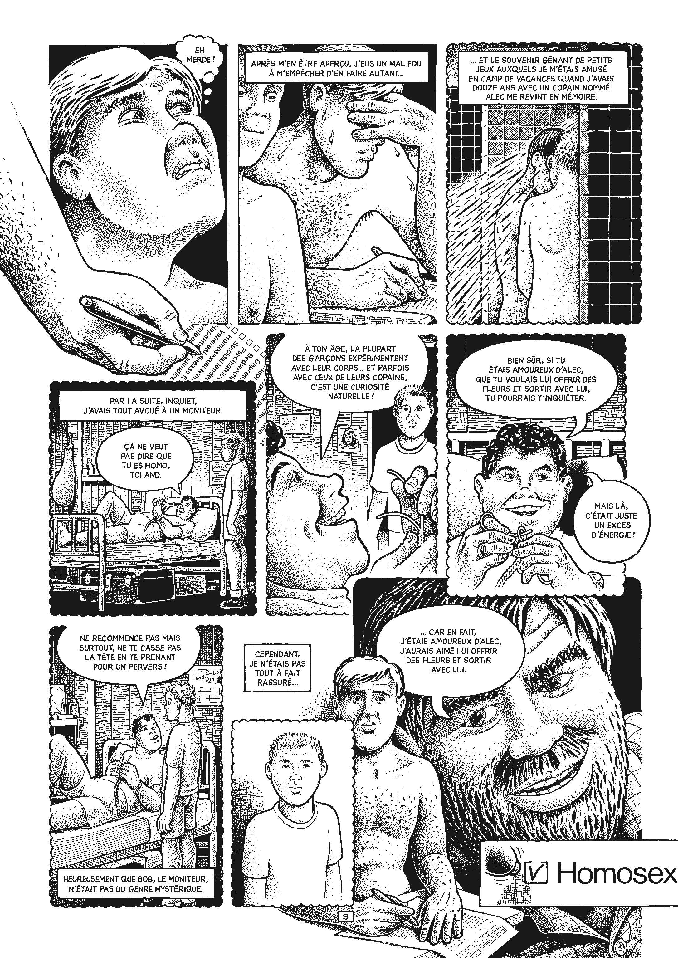 Extrait n°10 du comics Stuck Rubber Baby par Howard Cruse