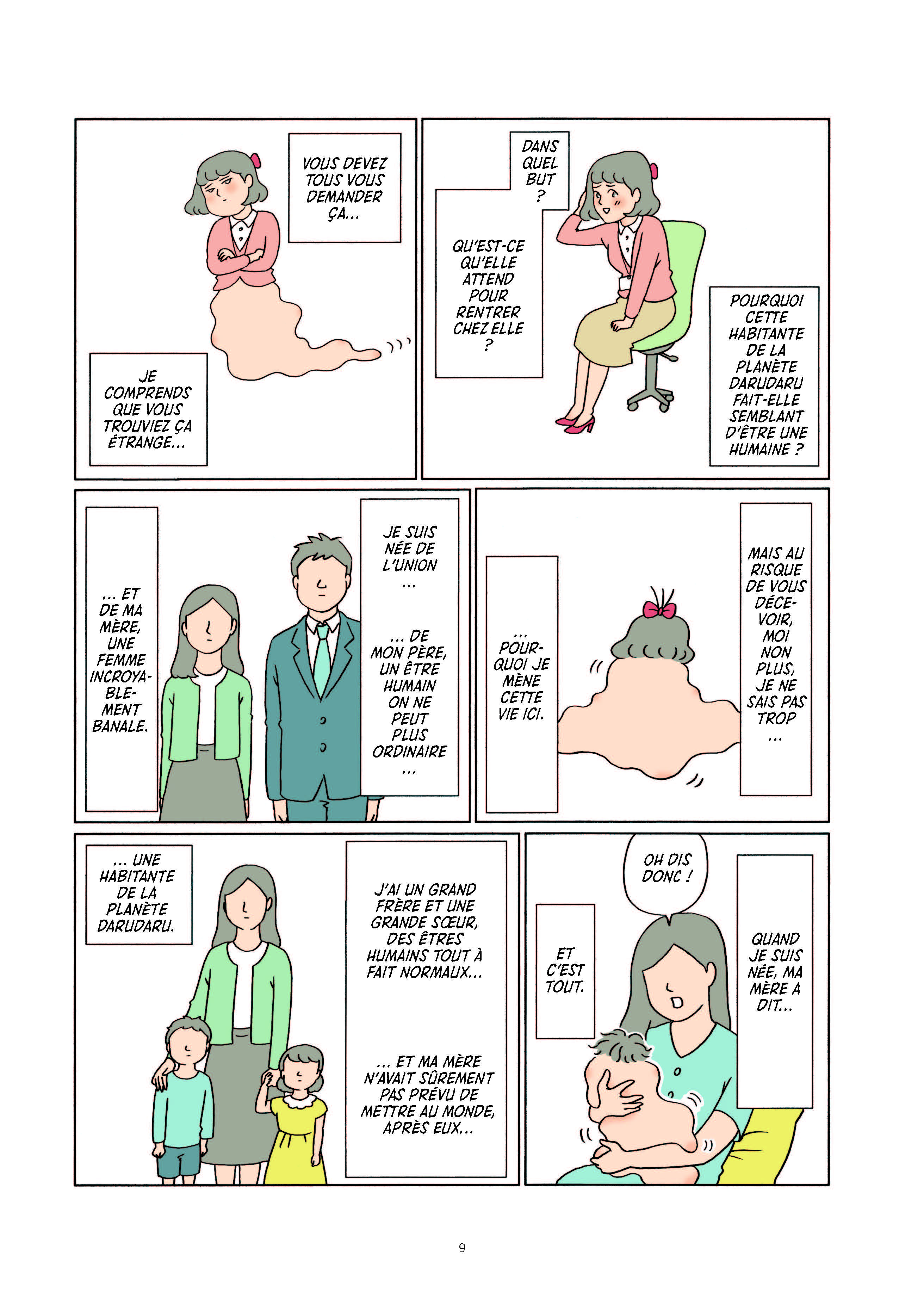 Extrait n°5 du manga Daruchan ou la vie ordinaire de Narumi Maruyama, employée intérimaire par Miyako Slocombe