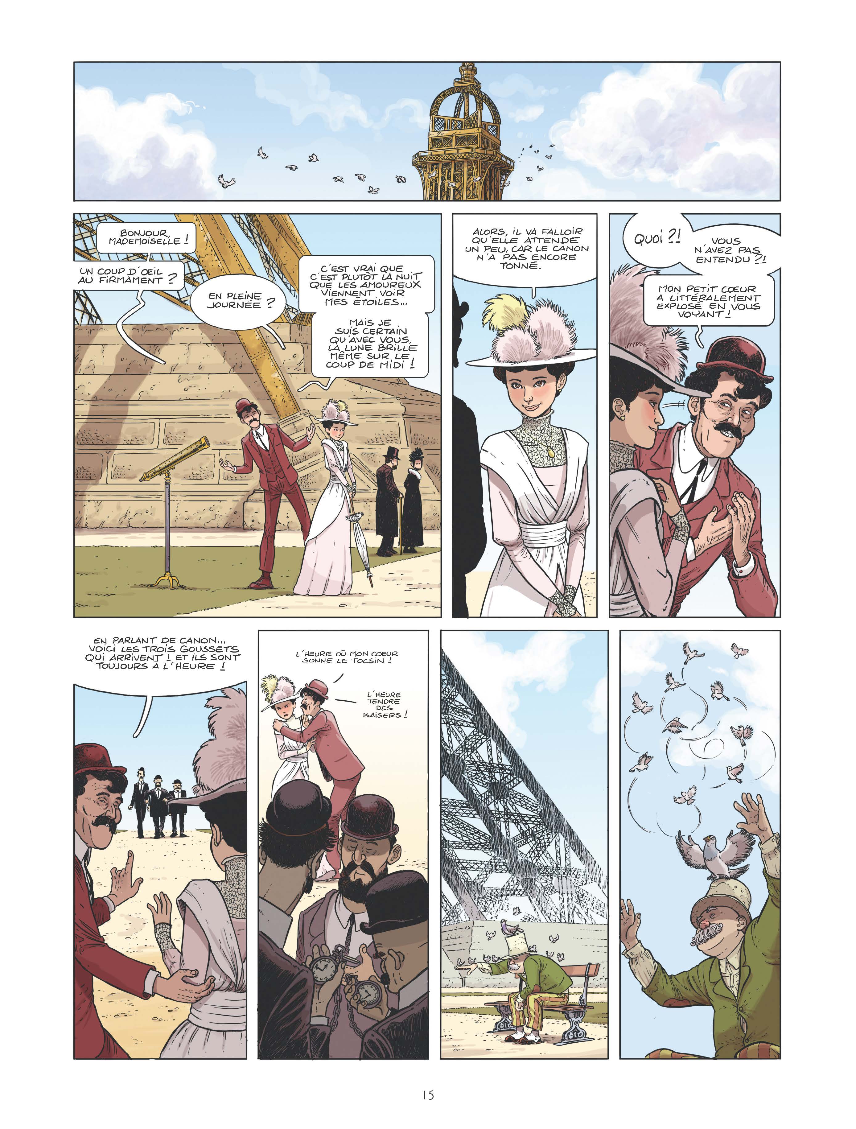 Extrait n°9 de la bd Le canonnier de la Tour Eiffel par Perche