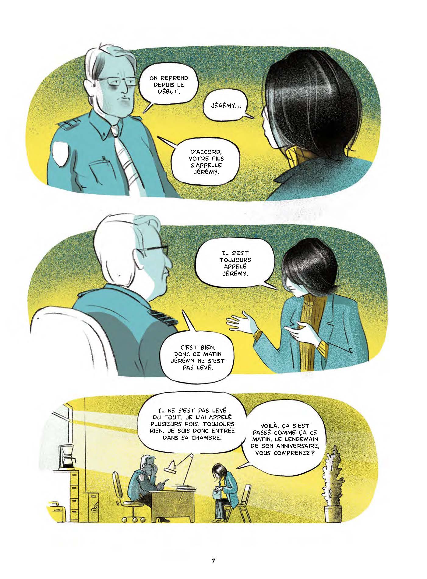 Extrait n°4 de la bd Le garçon au visage disparu par Pierre Lecrenier