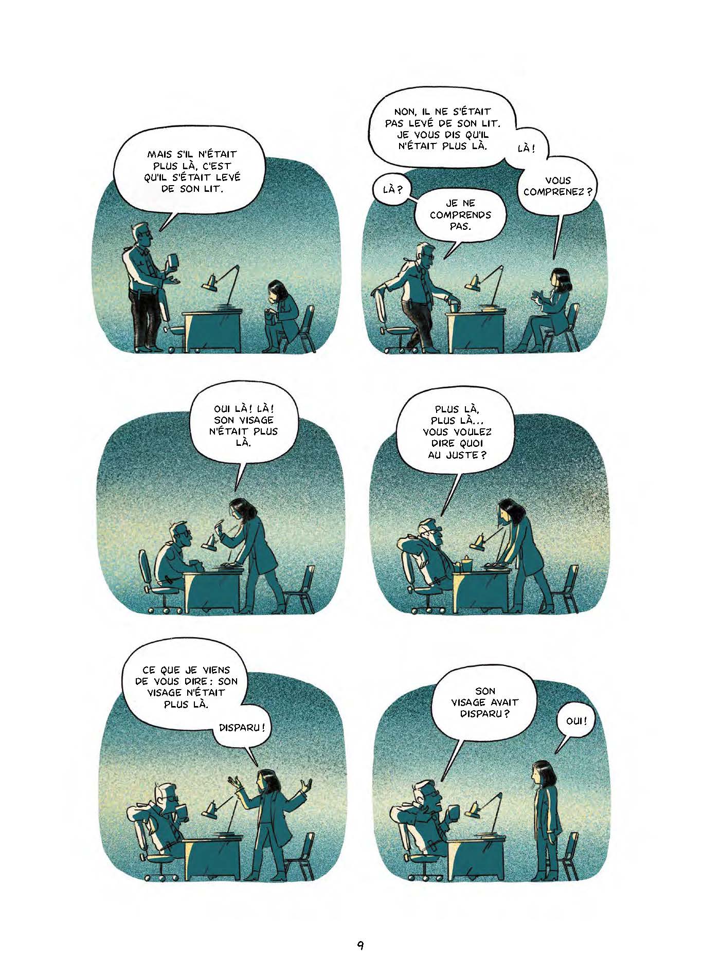 Extrait n°6 de la bd Le garçon au visage disparu par Pierre Lecrenier