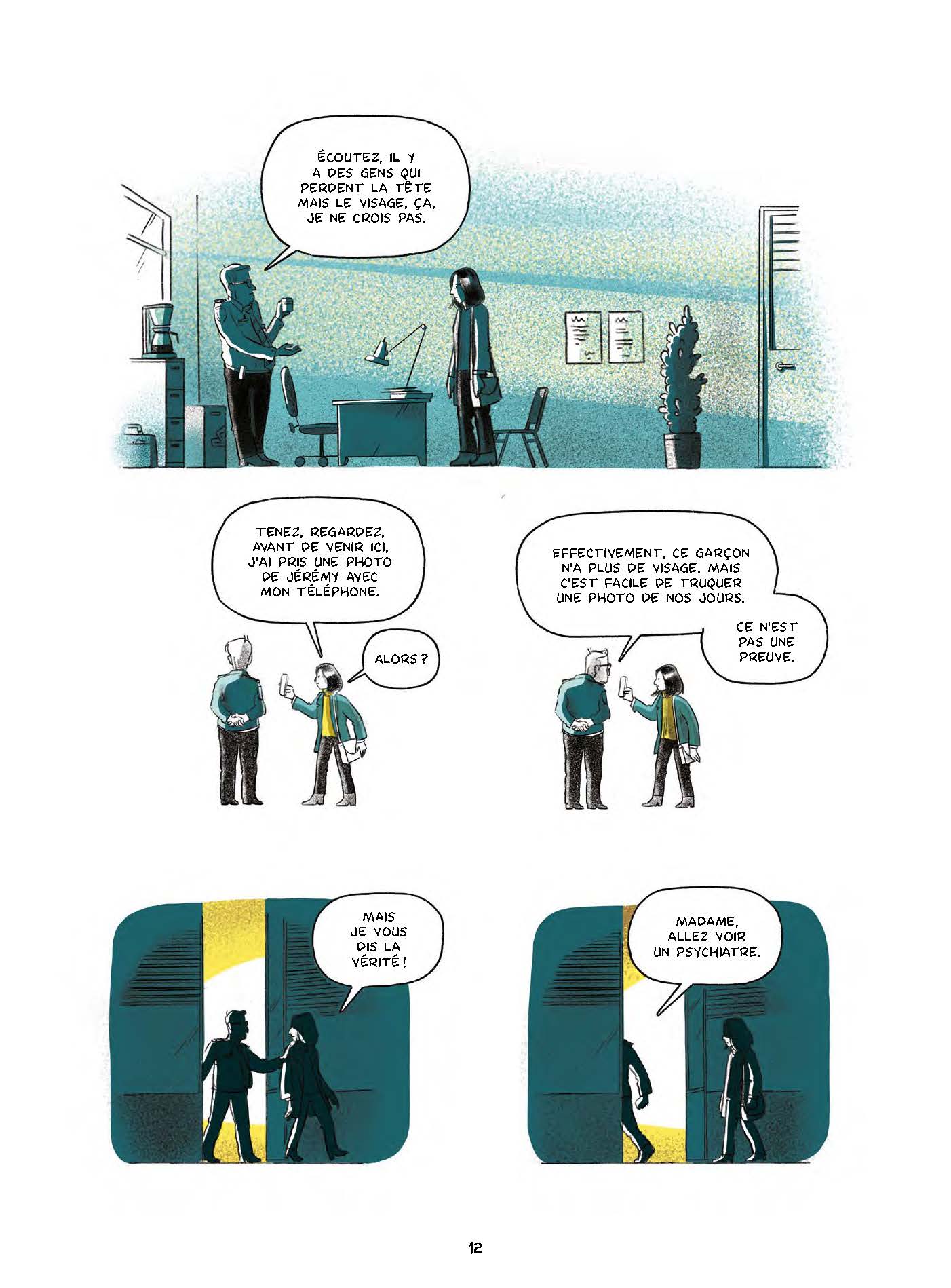 Extrait n°9 de la bd Le garçon au visage disparu par Pierre Lecrenier