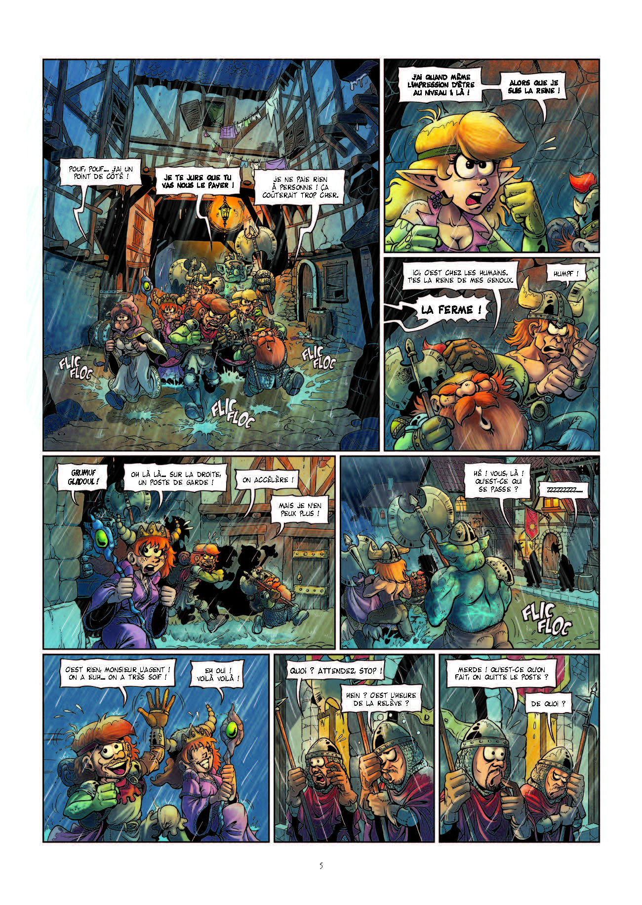 Extrait n°5 de la bd Le Donjon de Naheulbeuk Fiers de Hache par Marion