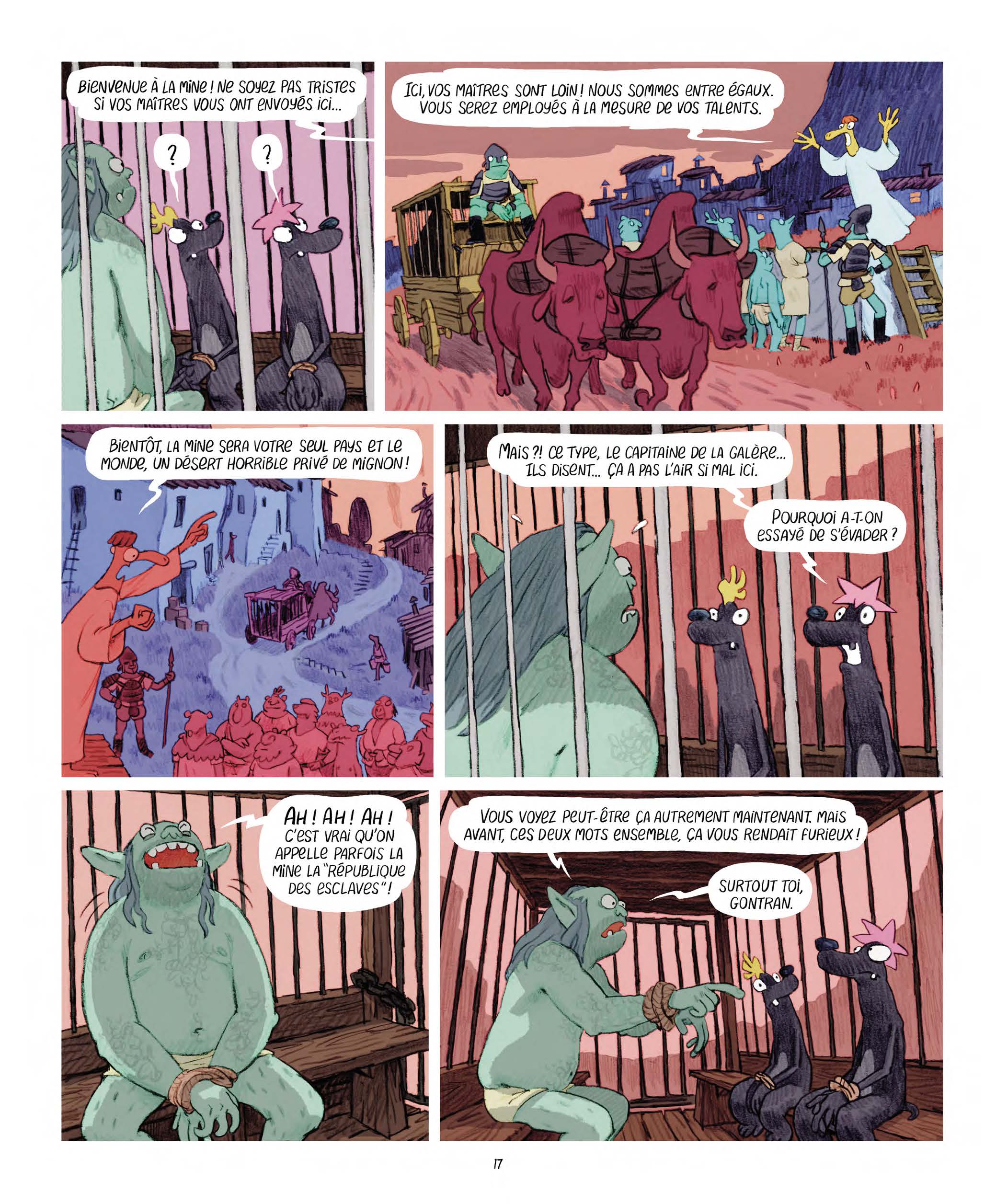 Extrait n°9 Les Affamés 2 - Hum et Wouaf et la triste mine - Le retour d'hum et wouaf dans les mines de mignon par Jean-Emmanuel Vermot-Desroches