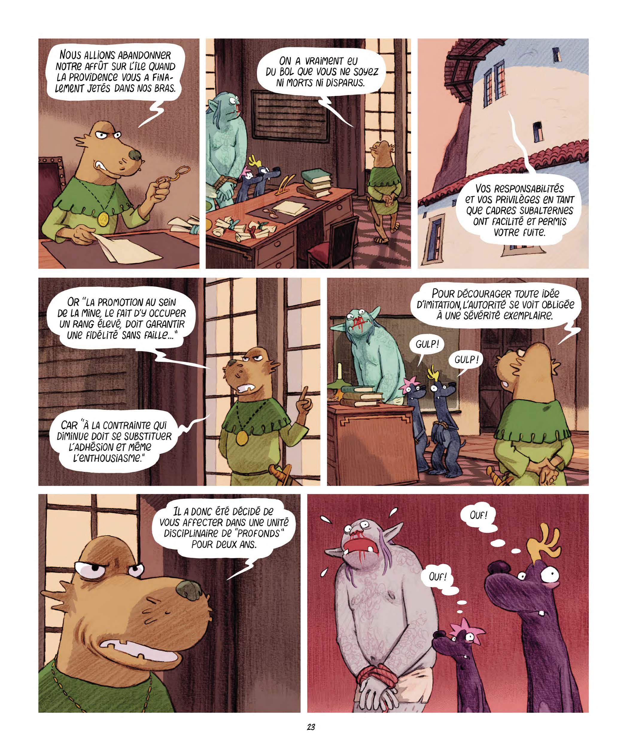 Extrait n°15 Les Affamés 2 - Hum et Wouaf et la triste mine - Le retour d'hum et wouaf dans les mines de mignon par Jean-Emmanuel Vermot-Desroches