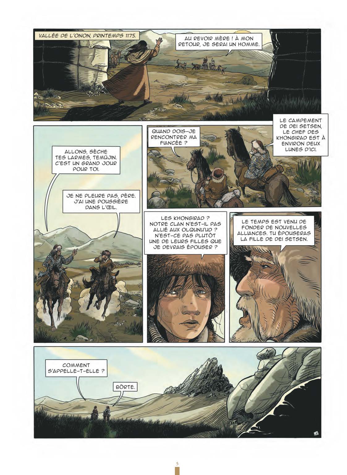 Extrait n°3 de la bd Gengis Khan et l'empire Mongol - 48HBD 2021 par Collectif