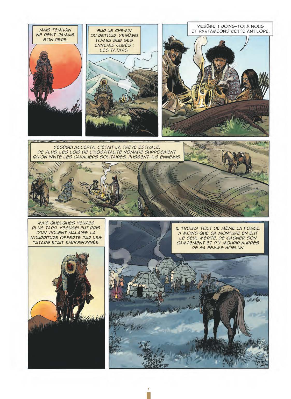 Extrait n°5 de la bd Gengis Khan et l'empire Mongol - 48HBD 2021 par Collectif