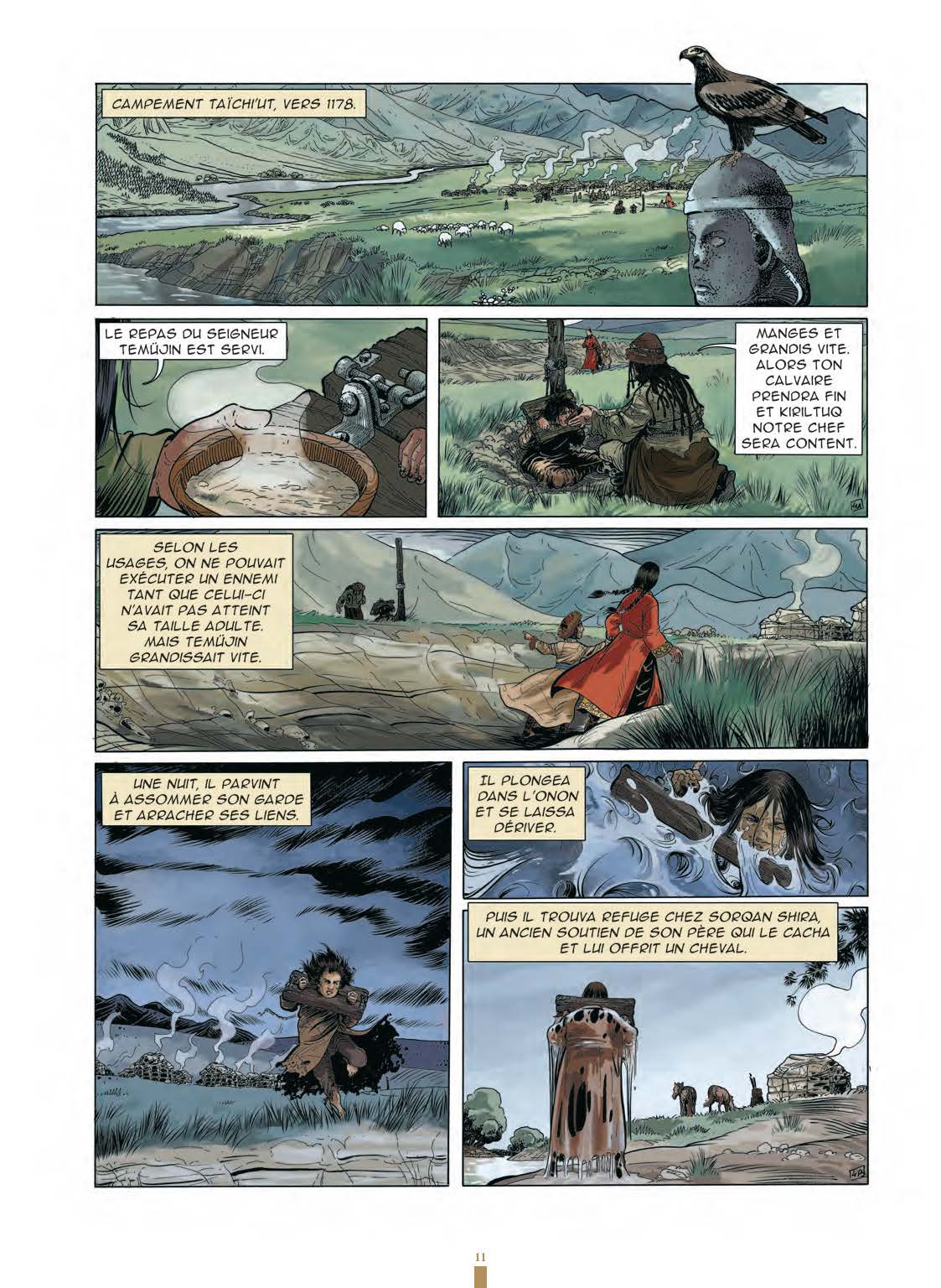 Extrait n°9 de la bd Gengis Khan et l'empire Mongol - 48HBD 2021 par Collectif