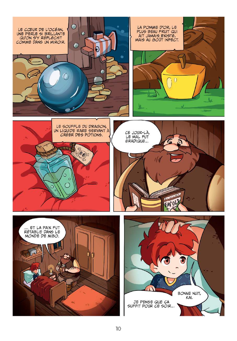 Extrait n°6 de la bd Un monde de cubes - Le réveil d’Hérobrine par Matteo Porri