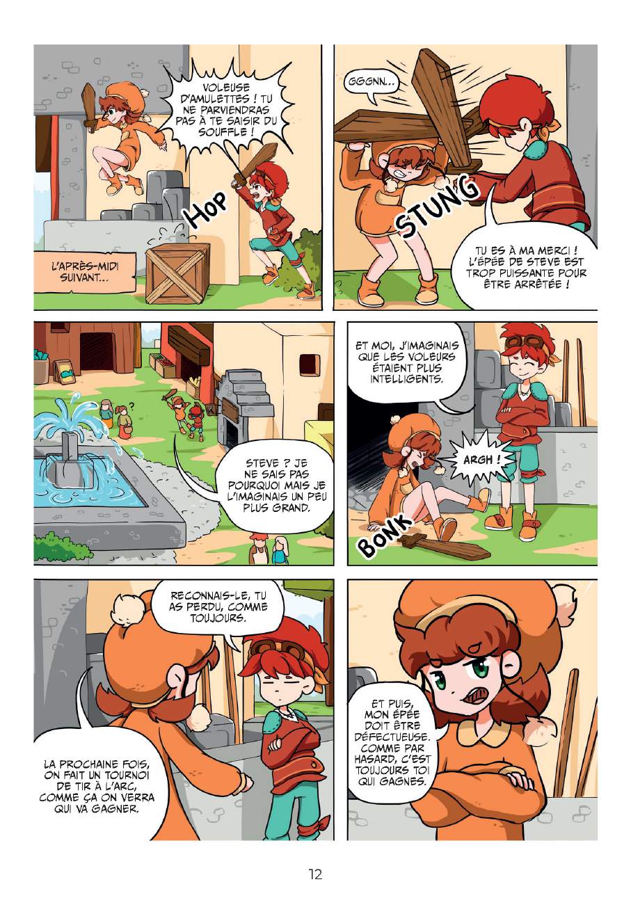 Extrait n°8 de la bd Un monde de cubes - Le réveil d’Hérobrine par Matteo Porri