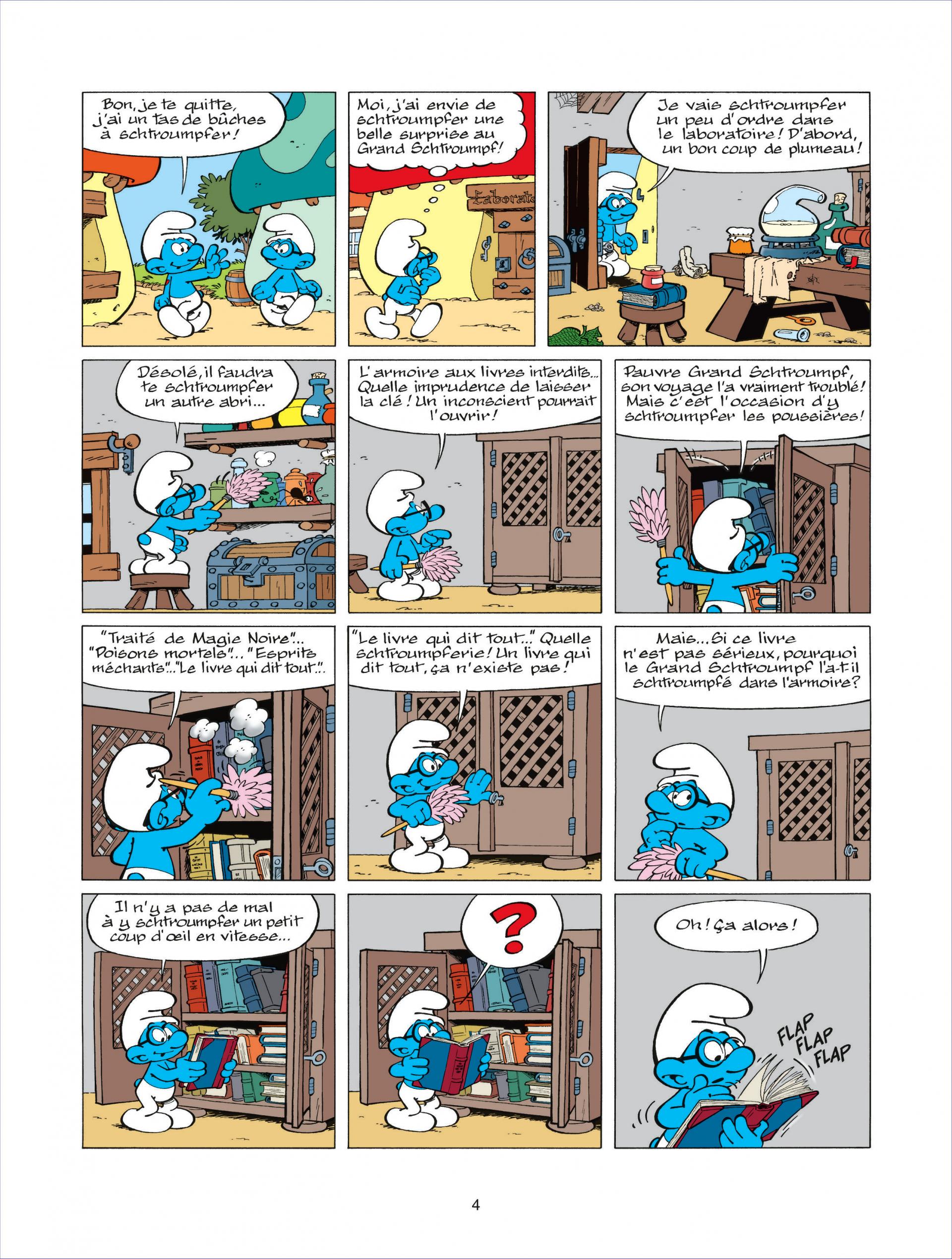 Les Schtroumpfs et le livre qui dit tout